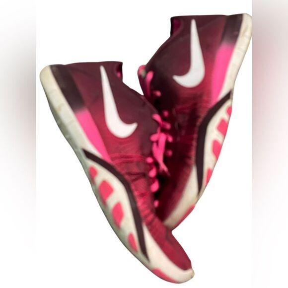 Nike Shoes - Nike Maroon and Pink Athletic Shoes Nike free size 9 excellent condition